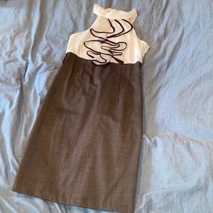 Iz byer ruffle halter top dress